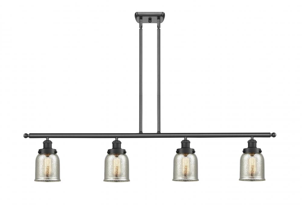 Bell - 4 Light - 48 inch - Matte Black - Stem Hung - Island Light