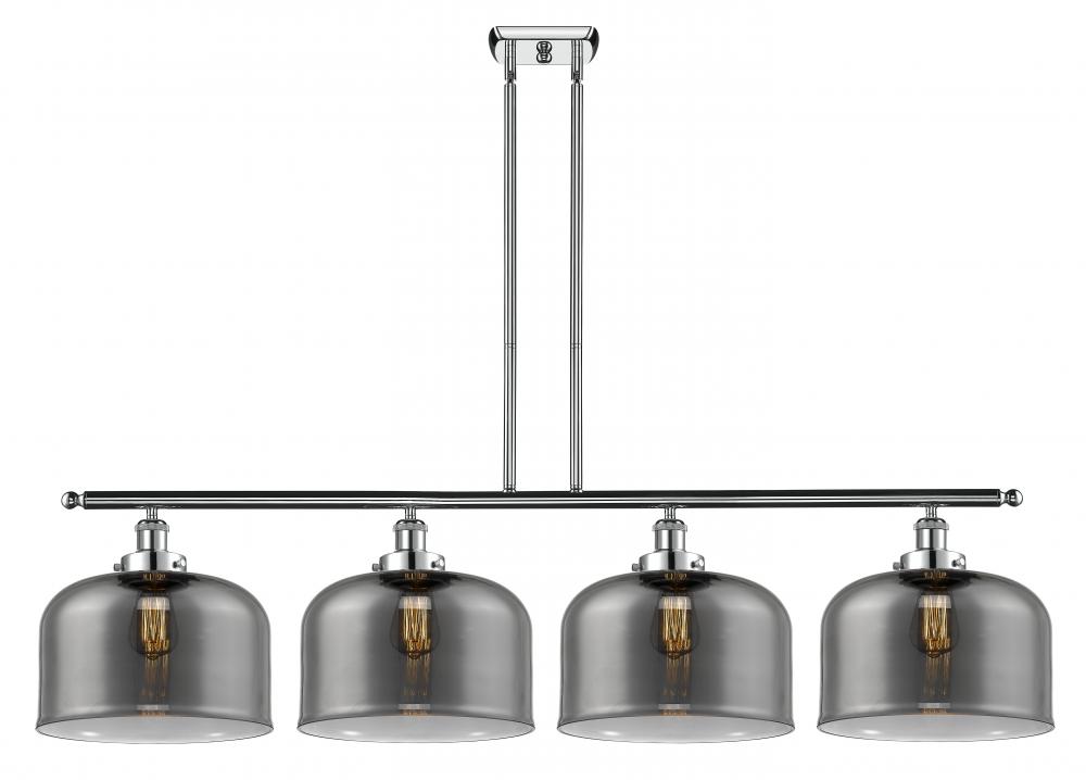 Bell - 4 Light - 48 inch - Polished Chrome - Stem Hung - Island Light