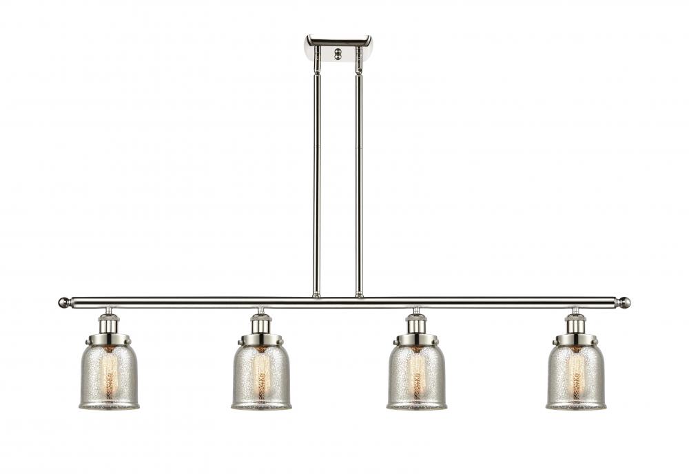 Bell - 4 Light - 48 inch - Polished Nickel - Stem Hung - Island Light