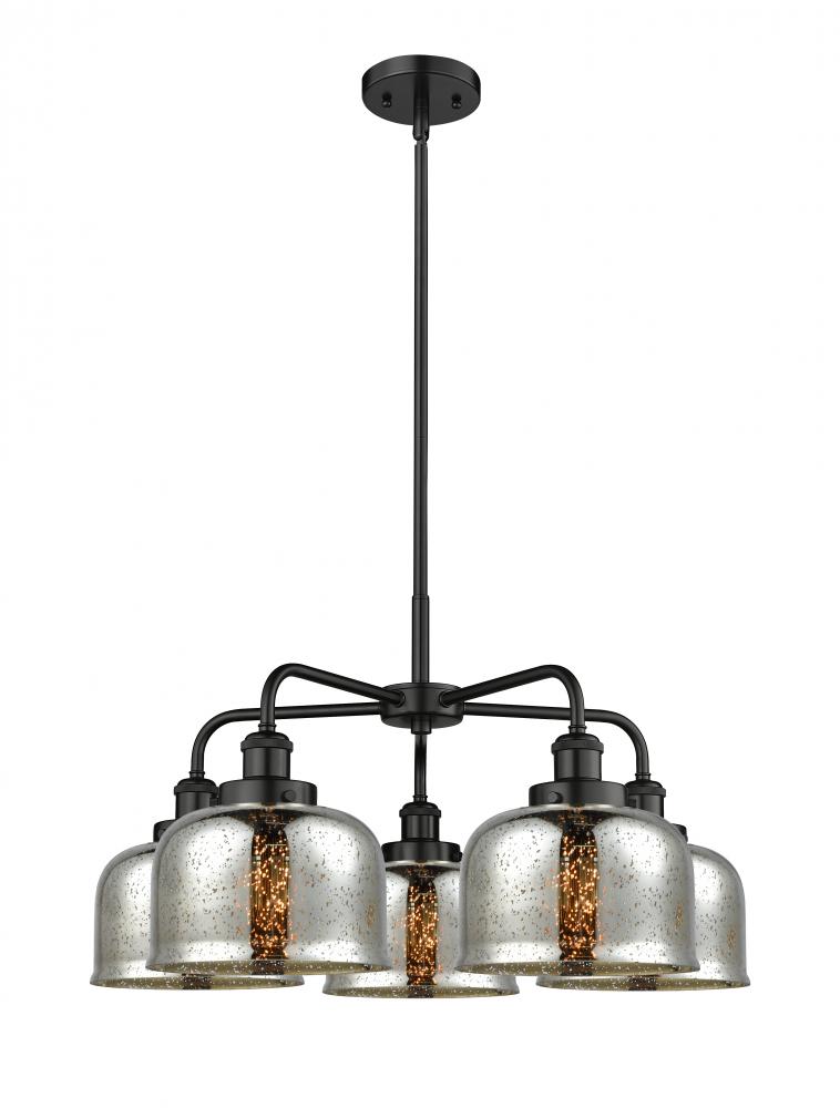 Cone - 5 Light - 26 inch - Matte Black - Chandelier