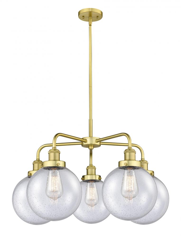 Beacon - 5 Light - 27 inch - Satin Gold - Chandelier