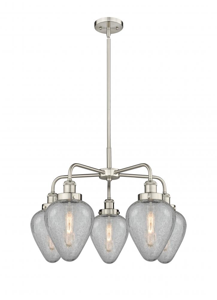 Geneseo - 5 Light - 25 inch - Satin Nickel - Chandelier