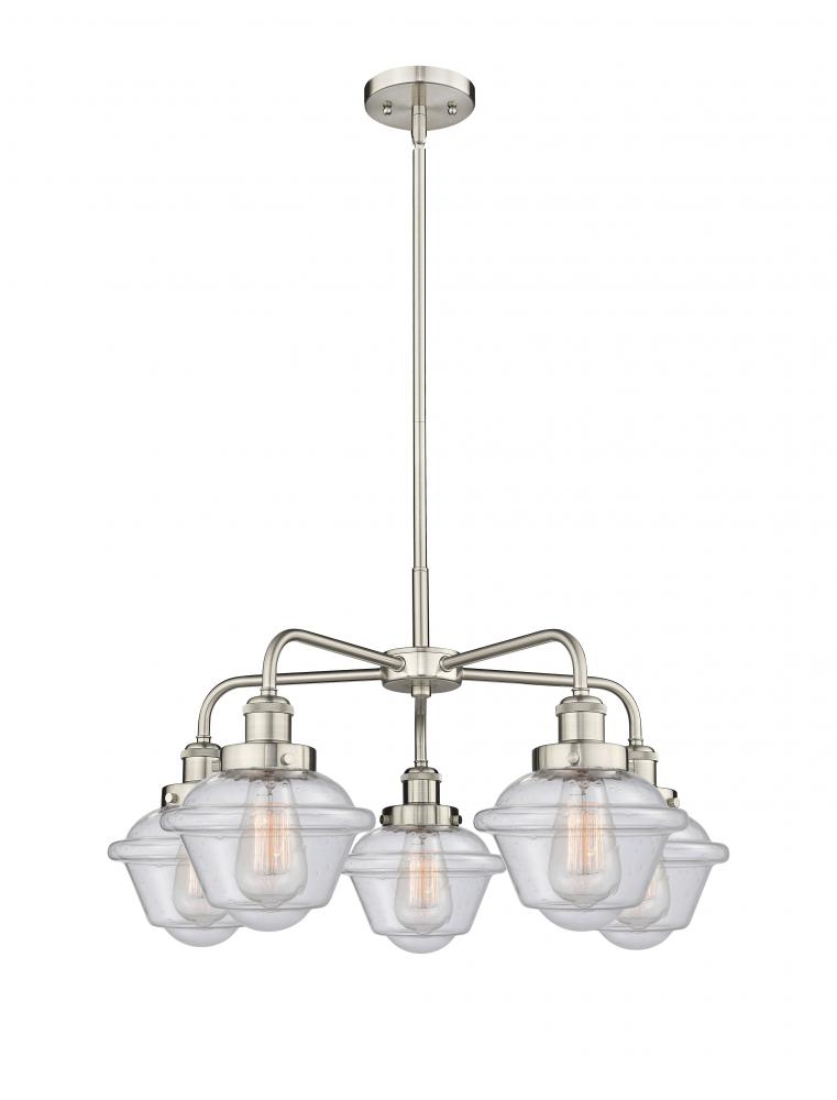 Oxford - 5 Light - 26 inch - Satin Nickel - Chandelier