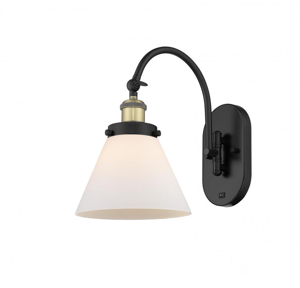 Cone - 1 Light - 8 inch - Black Antique Brass - Sconce