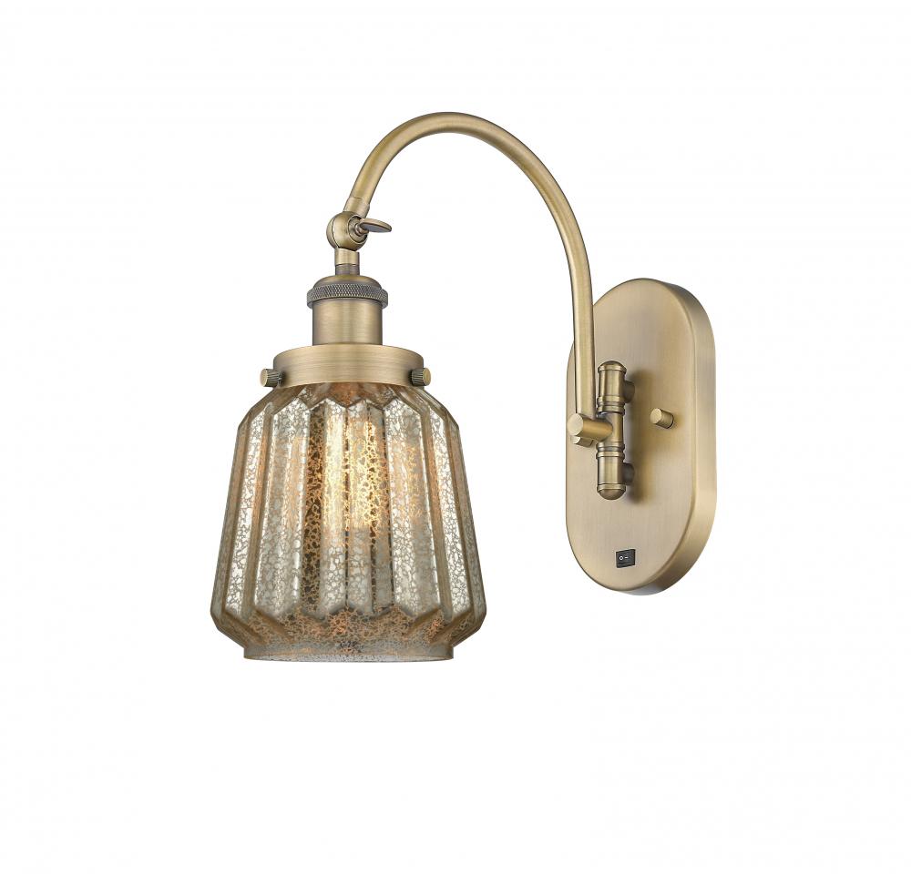 Chatham - 1 Light - 7 inch - Brushed Brass - Sconce