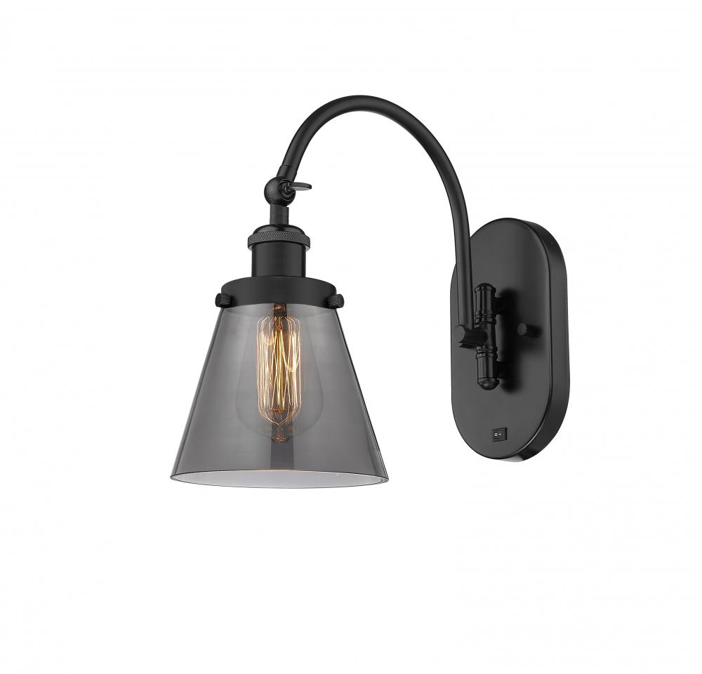 Cone - 1 Light - 6 inch - Matte Black - Sconce