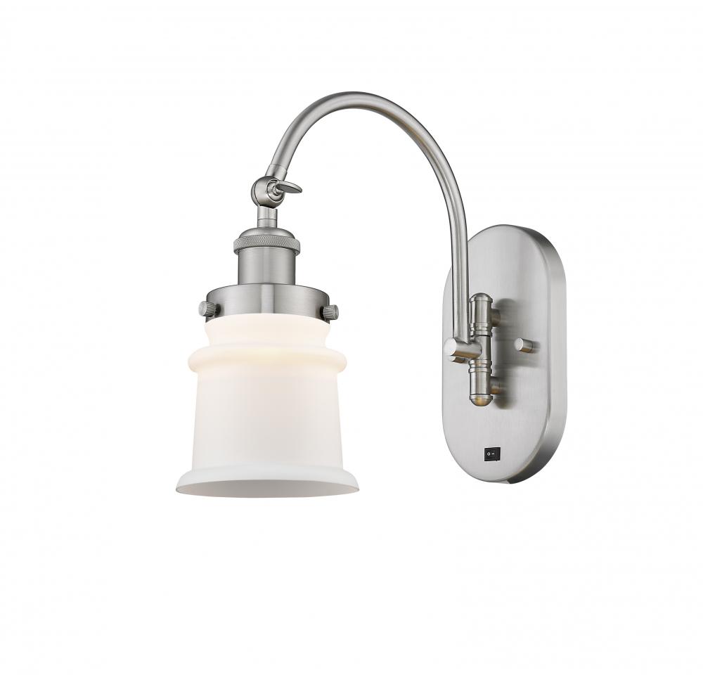 Canton - 1 Light - 7 inch - Brushed Satin Nickel - Sconce