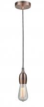 Innovations Lighting 100AC-10BW-3AC - Chelsea - 1 Light - 2 inch - Antique Copper - Cord hung - Mini Pendant