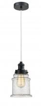 Innovations Lighting 100BK-10W-1H-BK-G184 - Edison - 1 Light - 8 inch - Matte Black - Cord hung - Mini Pendant