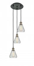 Innovations Lighting 113B-3P-BAB-G275 - Conesus - 3 Light - 13 inch - Black Antique Brass - Cord Hung - Multi Pendant