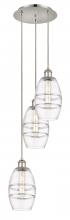 Innovations Lighting 113B-3P-PN-G557-6CL - Vaz - 3 Light - 12 inch - Polished Nickel - Cord hung - Multi Pendant