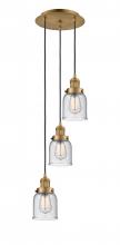 Innovations Lighting 113F-3P-BB-G54 - Cone - 3 Light - 12 inch - Brushed Brass - Cord hung - Multi Pendant