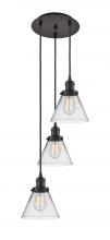 Innovations Lighting 113F-3P-OB-G42 - Cone - 3 Light - 14 inch - Oil Rubbed Bronze - Cord hung - Multi Pendant