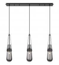 Innovations Lighting 123-452-1P-BK-G452-4SM - Milan - 3 Light - 36 inch - Matte Black - Linear Pendant