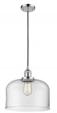 Innovations Lighting 201C-PC-G72-L - Bell - 1 Light - 12 inch - Polished Chrome - Cord hung - Mini Pendant