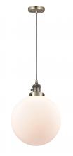 Innovations Lighting 201CSW-AB-G201-12 - Beacon - 1 Light - 12 inch - Antique Brass - Cord hung - Mini Pendant