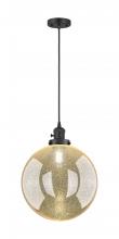 Innovations Lighting 201CSW-BK-G208-12 - Beacon - 1 Light - 12 inch - Matte Black - Cord hung - Mini Pendant