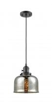 Innovations Lighting 201CSW-OB-G78 - Bell - 1 Light - 8 inch - Oil Rubbed Bronze - Cord hung - Mini Pendant