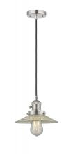 Innovations Lighting 201CSW-PN-G2 - Halophane - 1 Light - 9 inch - Polished Nickel - Cord hung - Mini Pendant