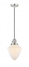 Innovations Lighting 201CSW-PN-G661-7 - Bullet - 1 Light - 7 inch - Polished Nickel - Cord hung - Mini Pendant