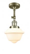 Innovations Lighting 201F-AB-G531 - Oxford - 1 Light - 7 inch - Antique Brass - Semi-Flush Mount