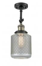 Innovations Lighting 201F-BAB-G262 - Stanton - 1 Light - 6 inch - Black Antique Brass - Semi-Flush Mount