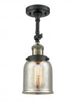 Innovations Lighting 201F-BAB-G58 - Bell - 1 Light - 5 inch - Black Antique Brass - Semi-Flush Mount