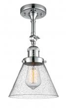 Innovations Lighting 201F-PC-G44 - Cone - 1 Light - 8 inch - Polished Chrome - Adjustable Semi-Flush Mount