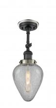 Innovations Lighting 201FBP-BKSN-G165 - Geneseo - 1 Light - 7 inch - Matte Black - Semi-Flush Mount