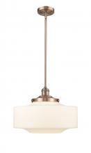 Innovations Lighting 201S-AC-G691-16 - Bridgeton - 1 Light - 16 inch - Antique Copper - Stem Hung - Mini Pendant