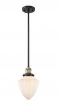 Innovations Lighting 201S-BAB-G661-7 - Bullet - 1 Light - 7 inch - Black Antique Brass - Stem Hung - Mini Pendant