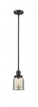 Innovations Lighting 201S-OB-G58 - Bell - 1 Light - 5 inch - Oil Rubbed Bronze - Stem Hung - Mini Pendant