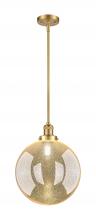 Innovations Lighting 201S-SG-G208-12 - Beacon - 1 Light - 12 inch - Satin Gold - Stem Hung - Mini Pendant