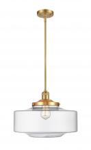 Innovations Lighting 201S-SG-G692-16 - Bridgeton - 1 Light - 16 inch - Satin Gold - Stem Hung - Mini Pendant