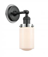 Innovations Lighting 203BK-BPPC-HRPC-G311 - Dover - 1 Light - 5 inch - Matte Black - Sconce