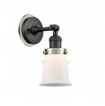 Innovations Lighting 203BK-BPSN-HRSN-G181S - Canton - 1 Light - 5 inch - Matte Black - Sconce