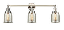 Innovations Lighting 205-PN-G58 - Bell - 3 Light - 30 inch - Polished Nickel - Bath Vanity Light