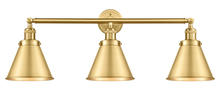 Innovations Lighting 205-SG-M13-SG - Appalachian - 3 Light - 32 inch - Satin Gold - Bath Vanity Light