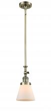 Innovations Lighting 206-AB-G61 - Cone - 1 Light - 6 inch - Antique Brass - Stem Hung - Adjustable Mini Pendant