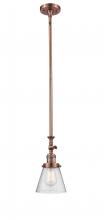 Innovations Lighting 206-AC-G64 - Cone - 1 Light - 6 inch - Antique Copper - Stem Hung - Adjustable Mini Pendant