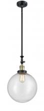 Innovations Lighting 206-BAB-G204-12 - Beacon - 1 Light - 12 inch - Black Antique Brass - Stem Hung - Mini Pendant