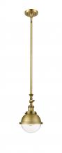 Innovations Lighting 206-BB-HFS-62-BB - Hampden - 1 Light - 7 inch - Brushed Brass - Stem Hung - Mini Pendant