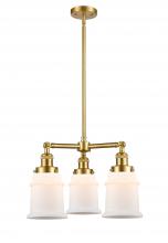 Innovations Lighting 207-SG-G181 - Canton - 3 Light - 18 inch - Satin Gold - Stem Hung - Chandelier