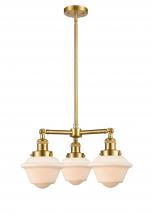 Innovations Lighting 207-SG-G531 - Oxford - 3 Light - 20 inch - Satin Gold - Stem Hung - Chandelier