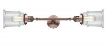 Innovations Lighting 208L-AC-G182 - Canton - 2 Light - 6 inch - Antique Copper - Bath Vanity Light