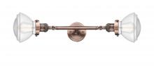Innovations Lighting 208L-AC-G322 - Olean - 2 Light - 7 inch - Antique Copper - Adjustable Bath Vanity Light