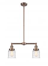 Innovations Lighting 209-AC-G513 - Bell - 2 Light - 21 inch - Antique Copper - Stem Hung - Adjustable Island Light
