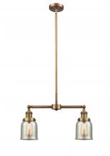 Innovations Lighting 209-BB-G58 - Bell - 2 Light - 21 inch - Brushed Brass - Stem Hung - Island Light