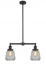 Innovations Lighting 209-OB-G142 - Chatham - 2 Light - 21 inch - Oil Rubbed Bronze - Stem Hung - Adjustable Island Light