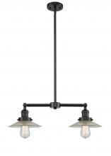 Innovations Lighting 209-OB-G2 - Halophane - 2 Light - 21 inch - Oil Rubbed Bronze - Stem Hung - Adjustable Island Light